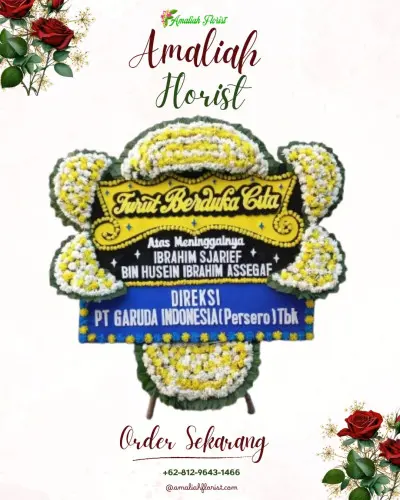 Papan Bunga Duka di Plosogede